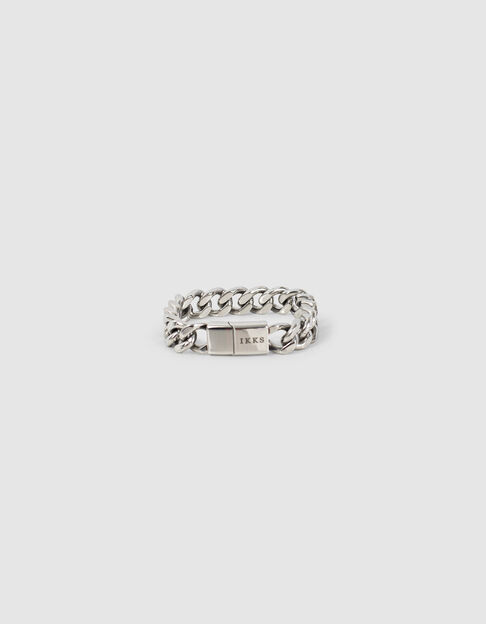 Zilverkleurige armband XXL gourmetteschakels dames