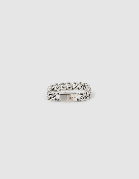 Women’s silver-tone XXL curb chain bracelet