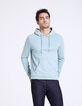 Men’s turquoise hooded sweatshirt-1
