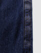 Vaqueros anchos azules franjas anchas laterales niña-3