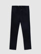 Zwarte JOGGER-broek Lyocell® en linnen Heren-4