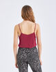 Top camelia esprit lingerie soie brodée Femme-3