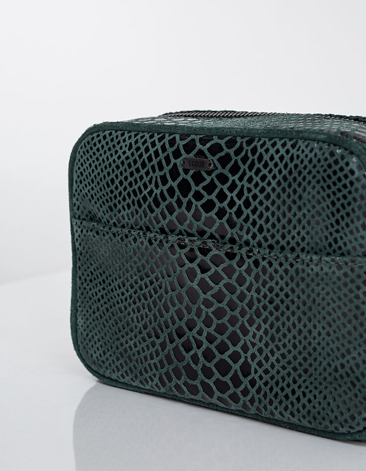 Sac à main vert pinegreen en cuir effet python I.Code-6 Sac à main vert pinegreen en cuir effet python I.Code-6