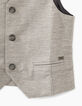 Gilet de costume gris chiné garçon -2