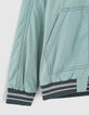 Windjack aqua met badstofvoering jongens-4