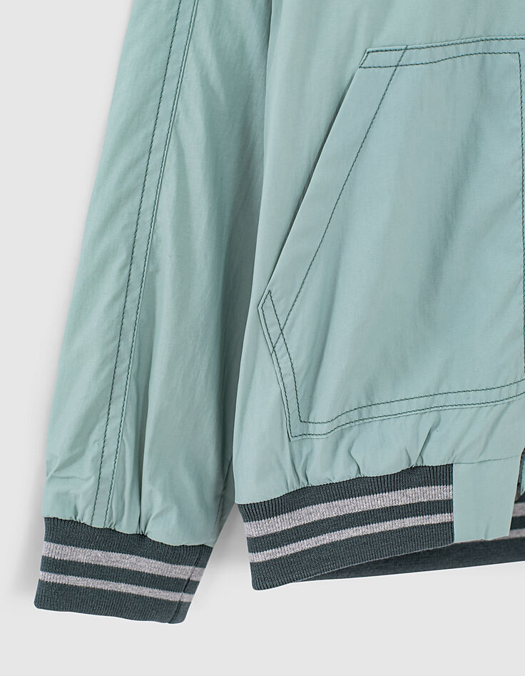Windjack aqua met badstofvoering jongens-4