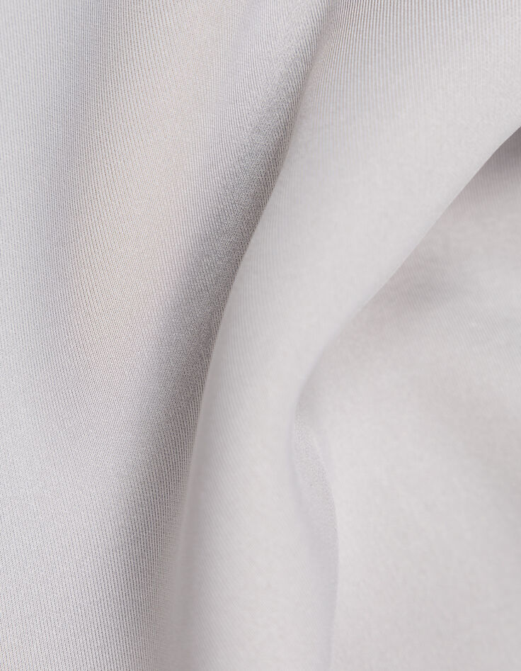 Cardigan relaxed gris zippé molleton néoprène garçon-9