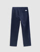 CHINO navy nylon pants for boys-4