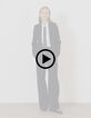 Marine blazer getailleerd milanotricot Dames-8