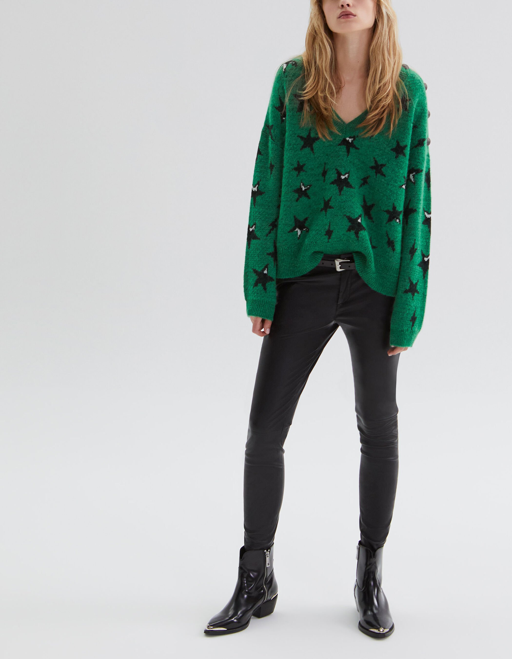 Pull vert 2025 femme