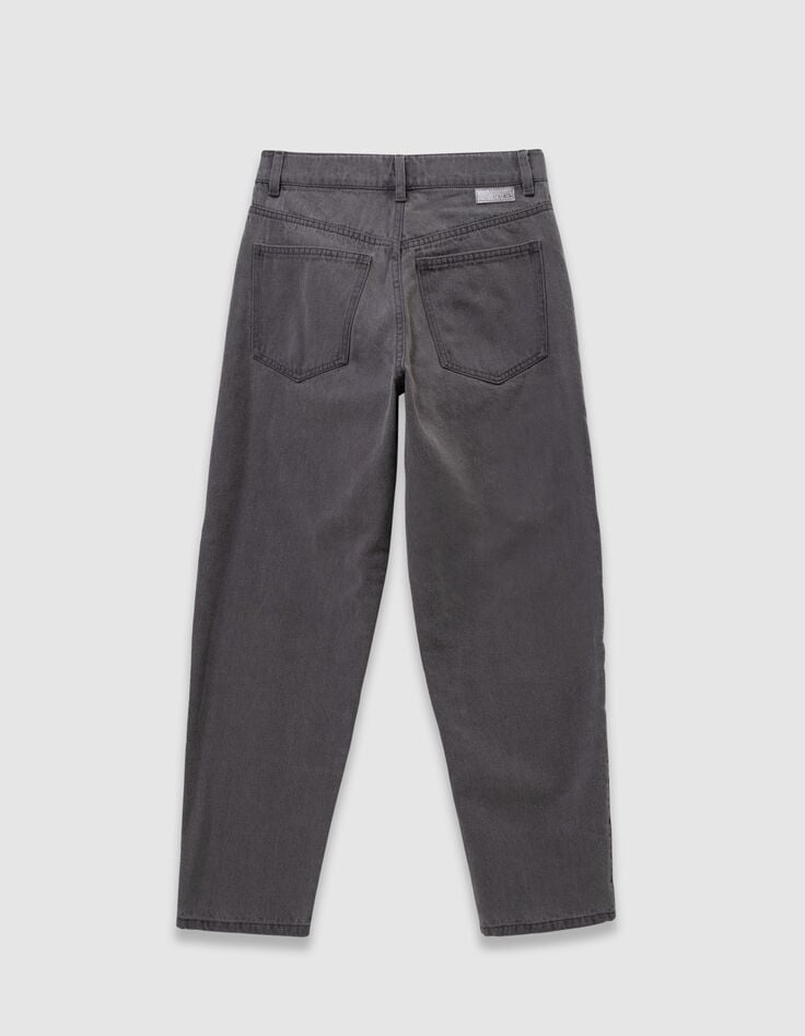 Girls’ grey gaucho jeans-3 Girls’ grey gaucho jeans-3
