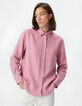 Chemise rose tencel Femme-2
