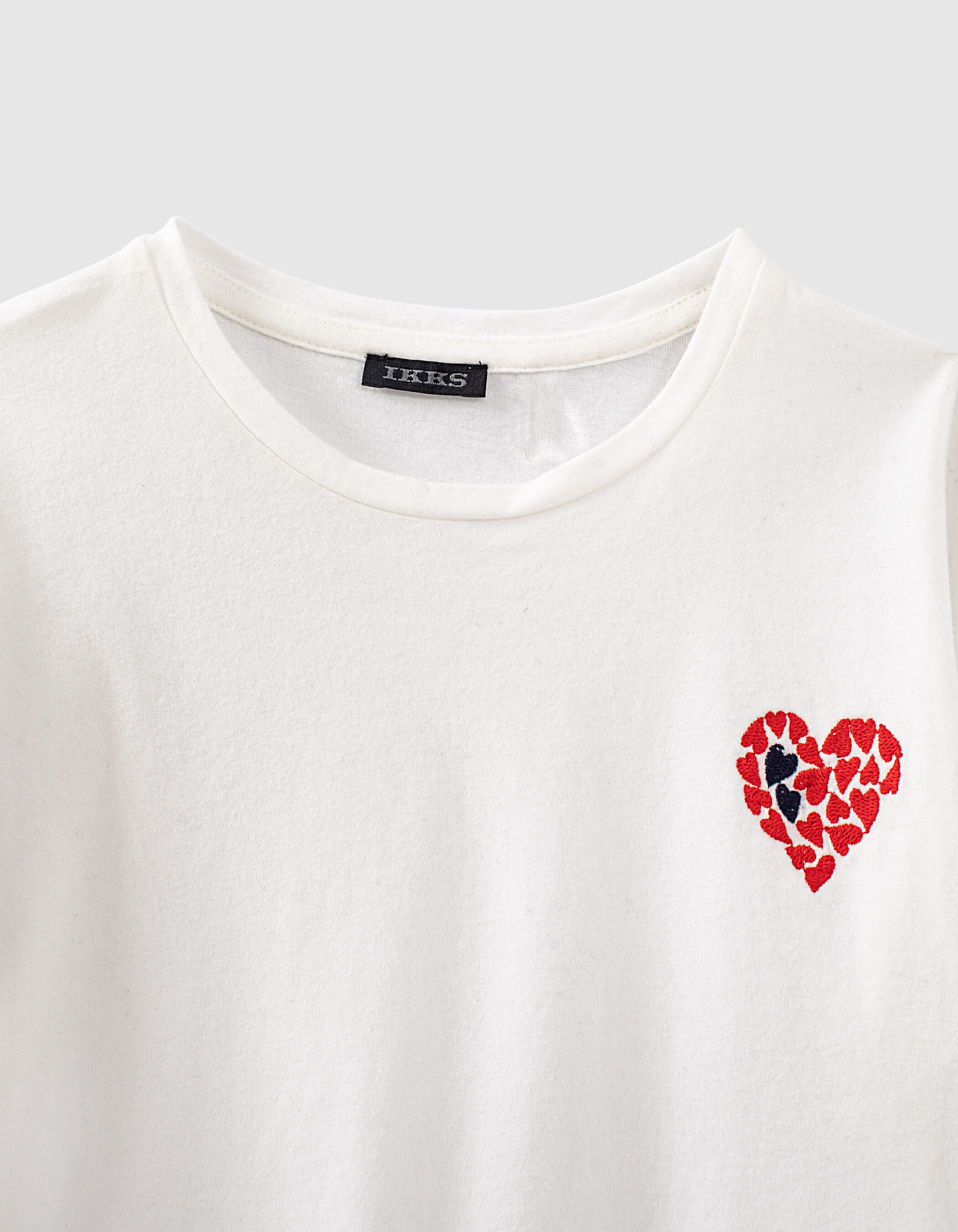 Girls' off-white mini me T-shirt with 