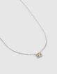 Women’s silver-tone choker with diamante-2