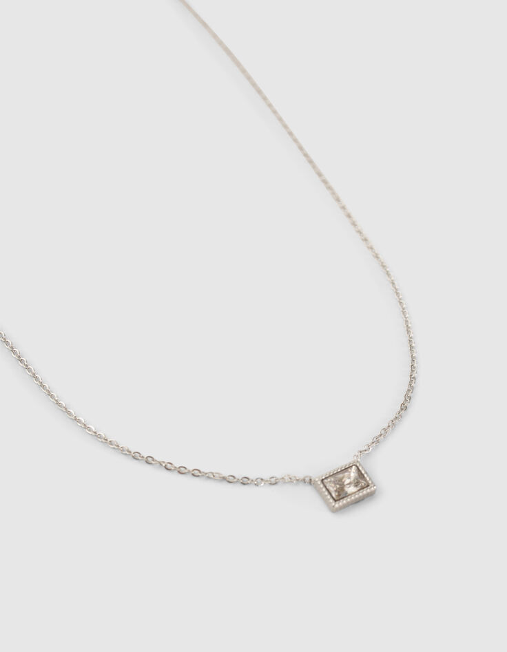 Women’s silver-tone choker with diamante-2 Women’s silver-tone choker with diamante-2