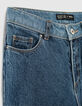 Jean mom blue vintage bio 7/8ème fille-2