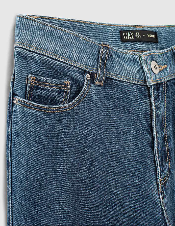Vintage blue mom jeans bio 7/8 meisjes - IKKS