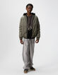 Boys’ khaki bomber jacket with detachable hood-2 Boys’ khaki bomber jacket with detachable hood-2