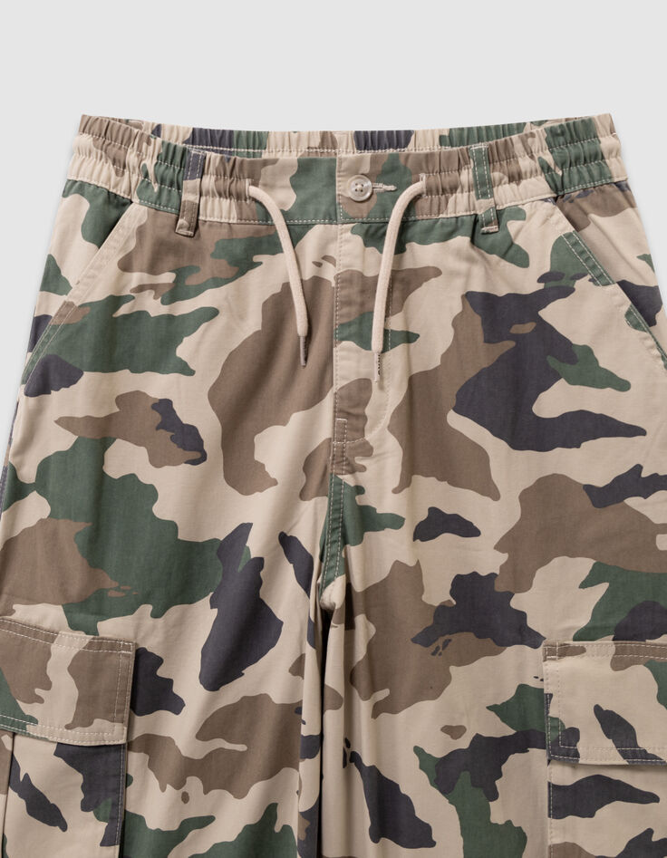 Pantalon battle beige motif camouflage garçon-5