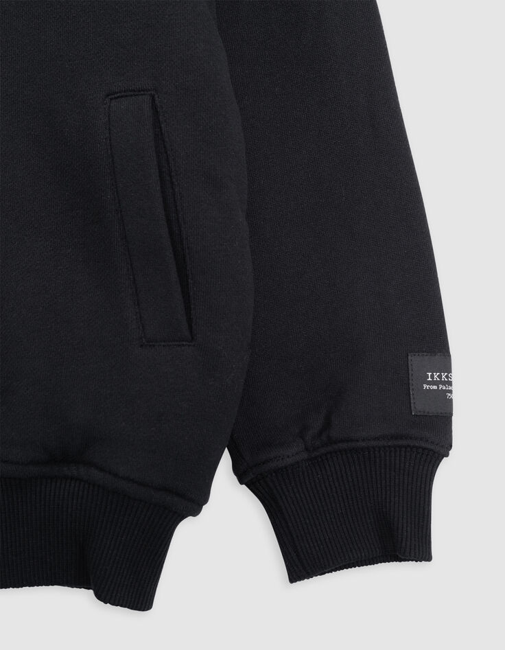 Jungen-Strickjacke, Schwarz, Stick und Nieten hinten-7