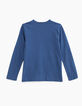 Boys’ raw blue T-shirt with Tokyo neon photos-3