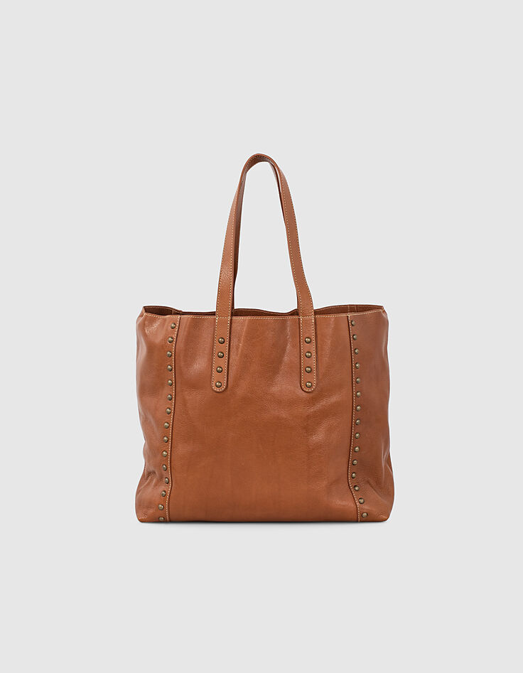 Women’s camel calfskin leather The Working tote bag-3