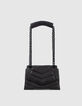 Sac THE 1 Timeless noir cuir matelassé Taille S Femme-2