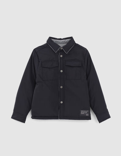 Chaqueta reversible nailon navy terciopelo ice blue ni&ntilde;o - IKKS