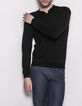 Pull noir homme-1
