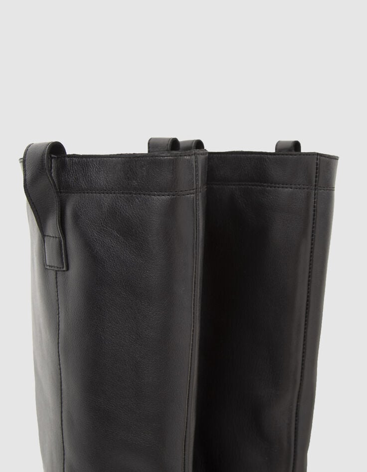 Zwarte laarzen cowboystijl Dames-4