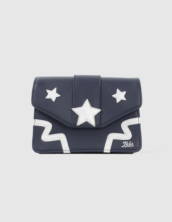 Bolso azul marino estrellas silver niña-6