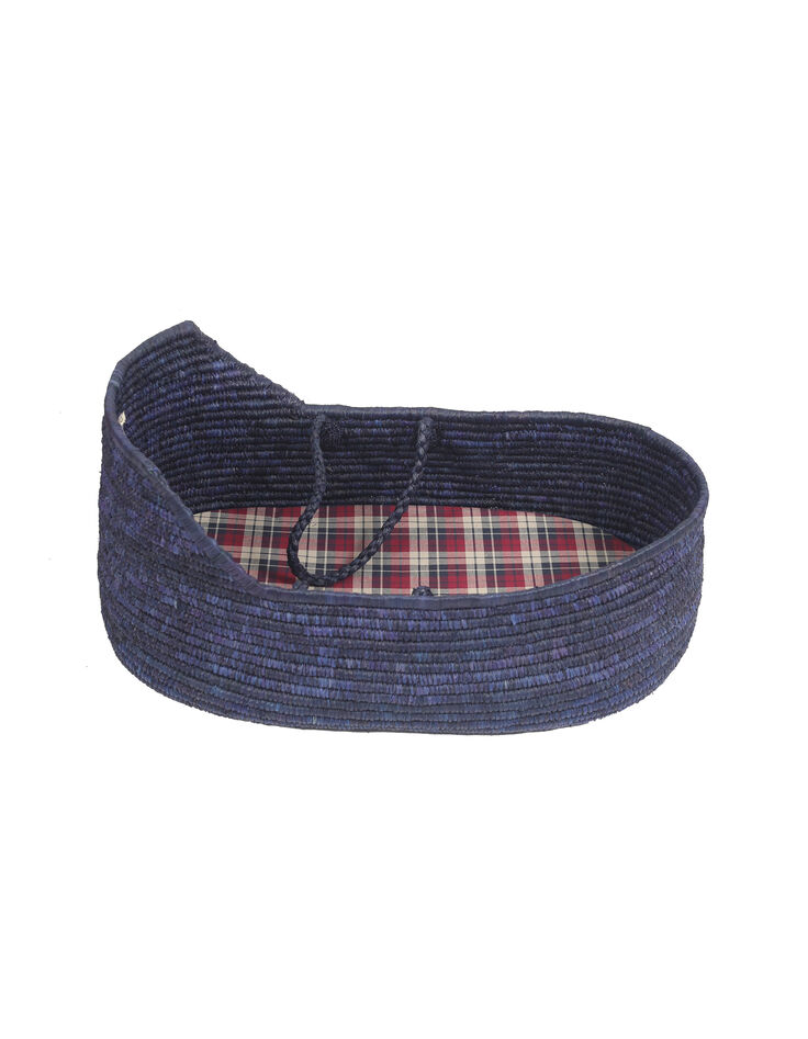 Marineblaue Babytragetasche und Baumwollmatte NORO-2