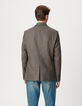 Blazer beige pata de gallo hombre-3