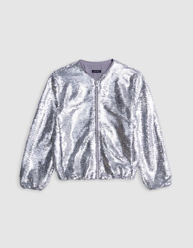 Bomber silver lentejuelas bordadas ni&ntilde;a - IKKS