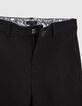 Boys&rsquo; black semi-plain occasionwear suit Bermuda shorts-2