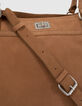 Roestbruine leren shopper The Artist Dames-2