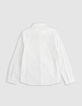 Chemise crème motifs rayures maxi ancre garçon-4