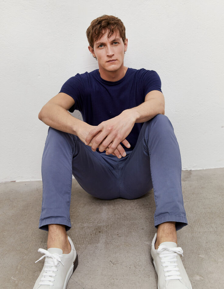 Pantalón chino TAPERED azul stone Hombre-2