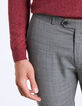 Graue Herrenanzughose mit Glencheck-Karomuster Travel Suit-4