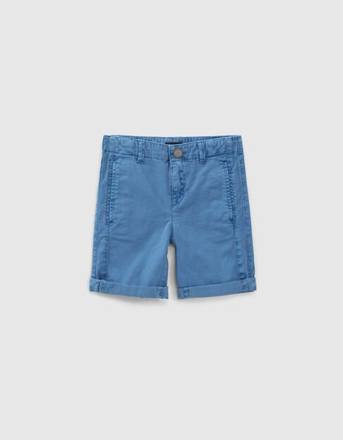 Blauwe chino bermuda jongens