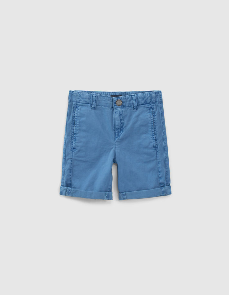 Blaue Chino-Jungenbermudas-1