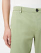 Men's green slim-fit chino pants-4