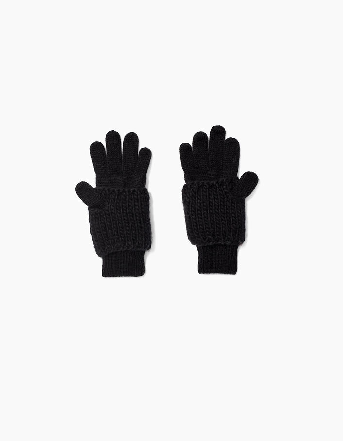 Girls' black gloves - IKKS