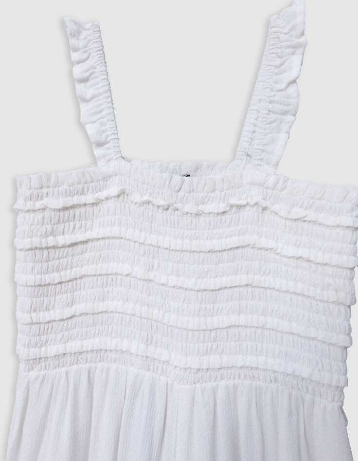 Combination pants ecru bustier smocks girl-2