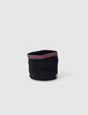 Snood navy foncé tricot à rayures garçon-5