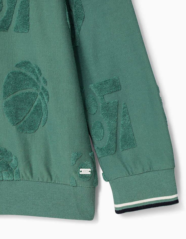 Boys’ emerald basketball and lion sweatshirt -4