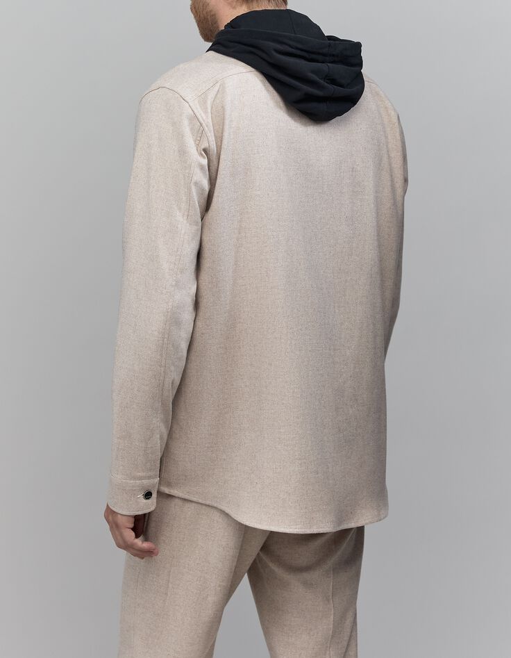 Surchemise REGULAR naturel façon flanelle Homme-3 Surchemise REGULAR naturel façon flanelle Homme-3