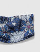 Weißes Mädchen-Stirnband mit grafischem Wax-Print-4
