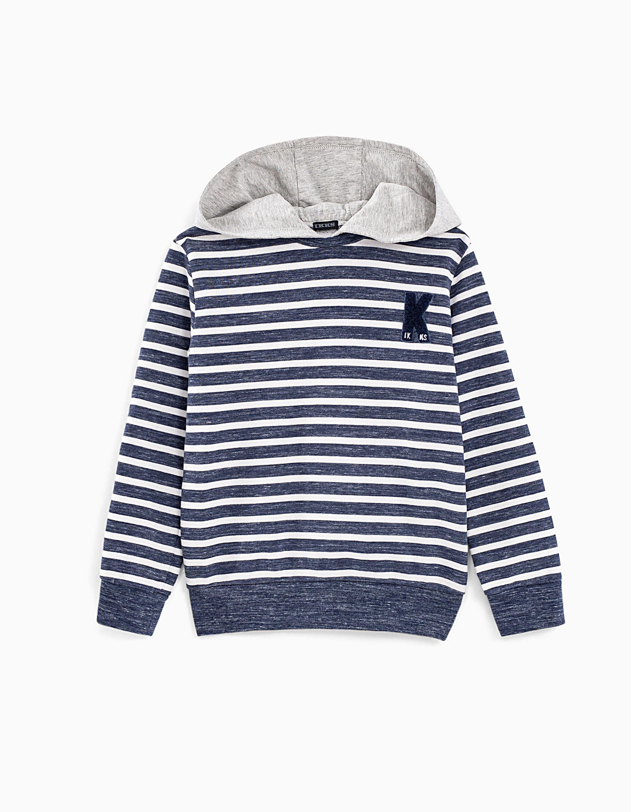 Boys striped hoodie top