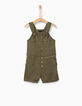 Combi short fluide kaki en Tencel© fille-3